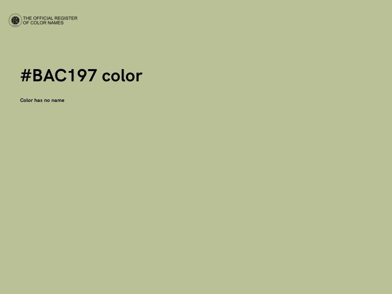 #BAC197 color image