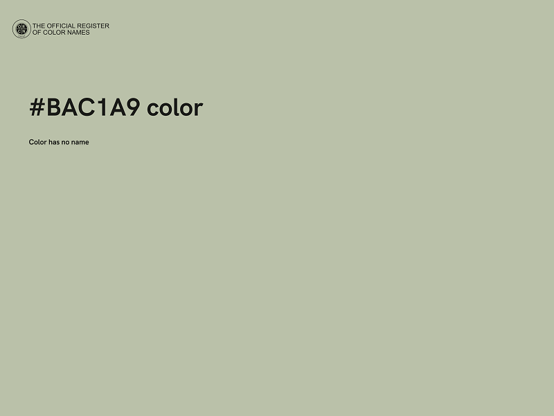 #BAC1A9 color image