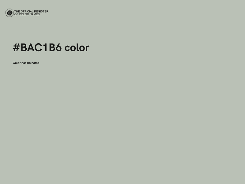 #BAC1B6 color image