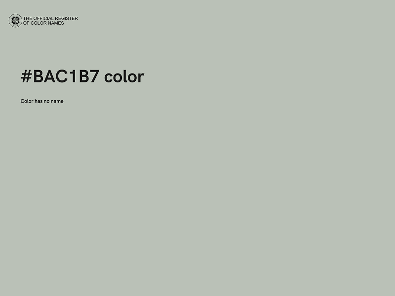 #BAC1B7 color image