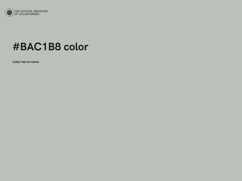 #BAC1B8 color image