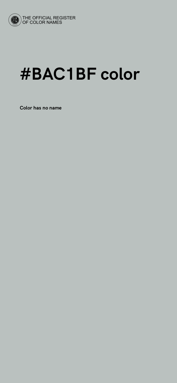 #BAC1BF color image