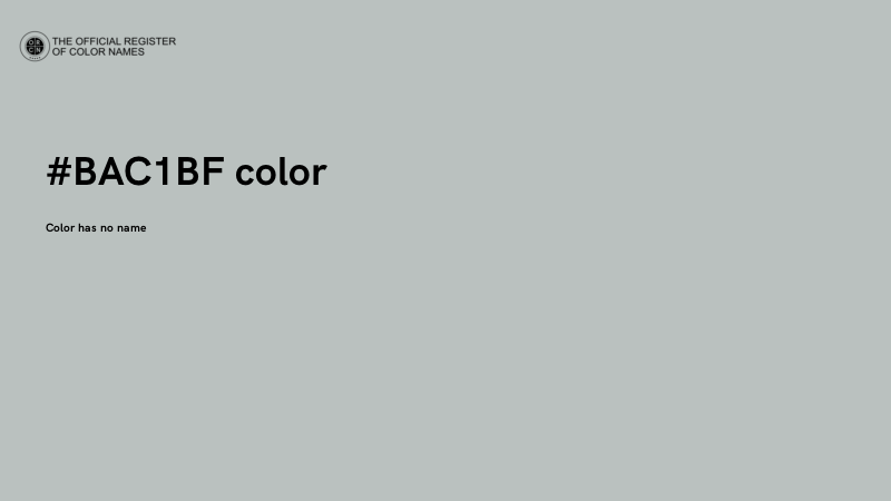 #BAC1BF color image