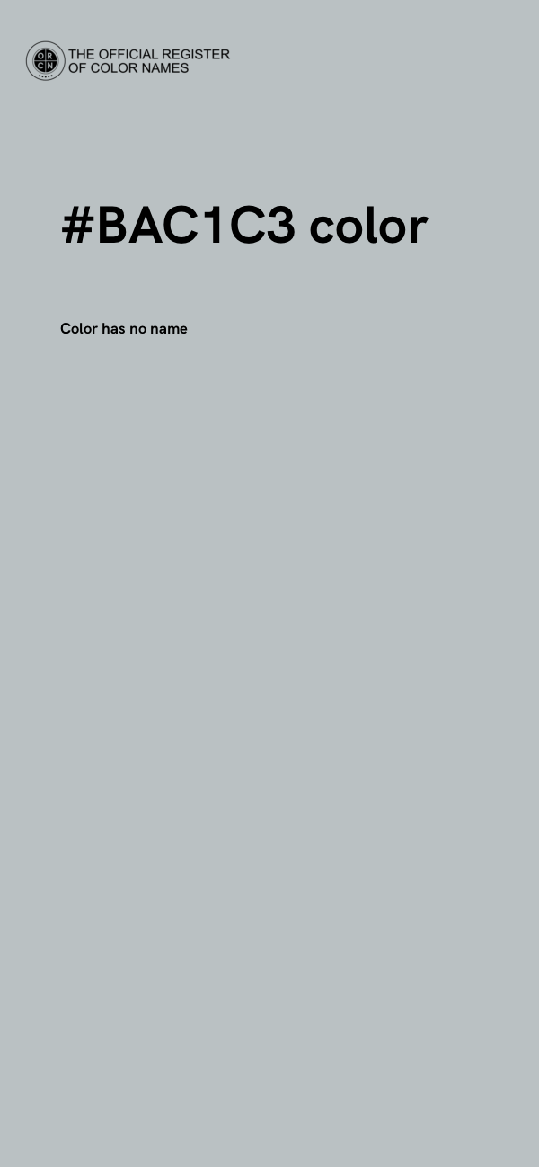 #BAC1C3 color image