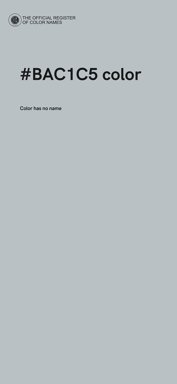 #BAC1C5 color image