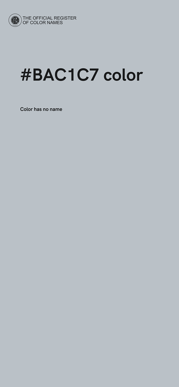 #BAC1C7 color image