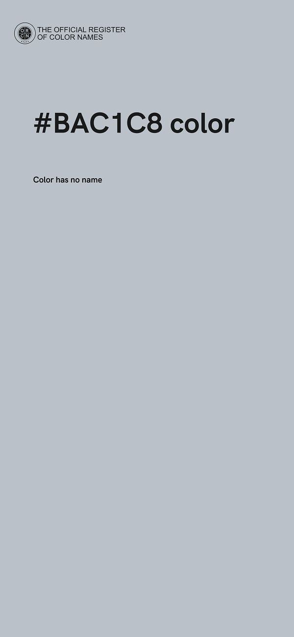 #BAC1C8 color image