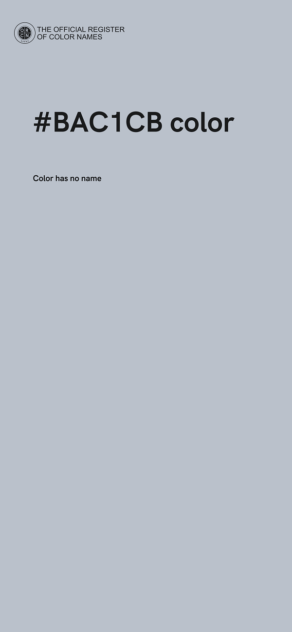 #BAC1CB color image