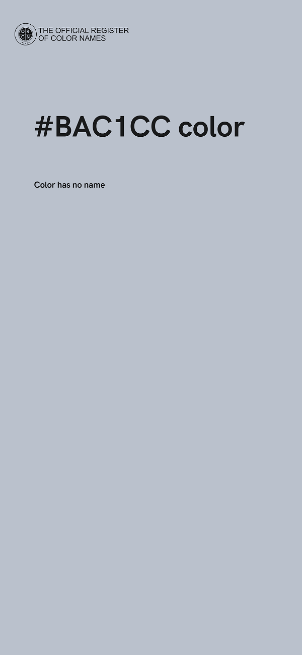 #BAC1CC color image