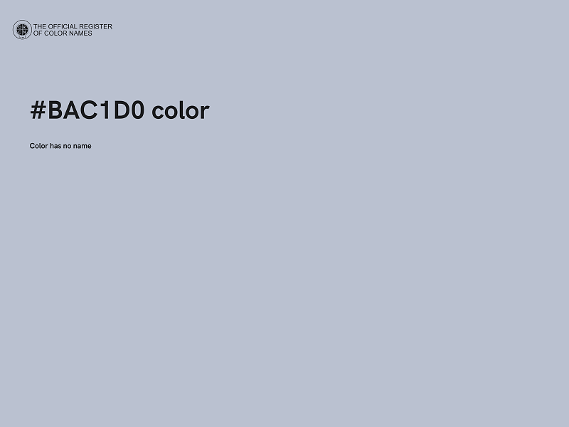 #BAC1D0 color image