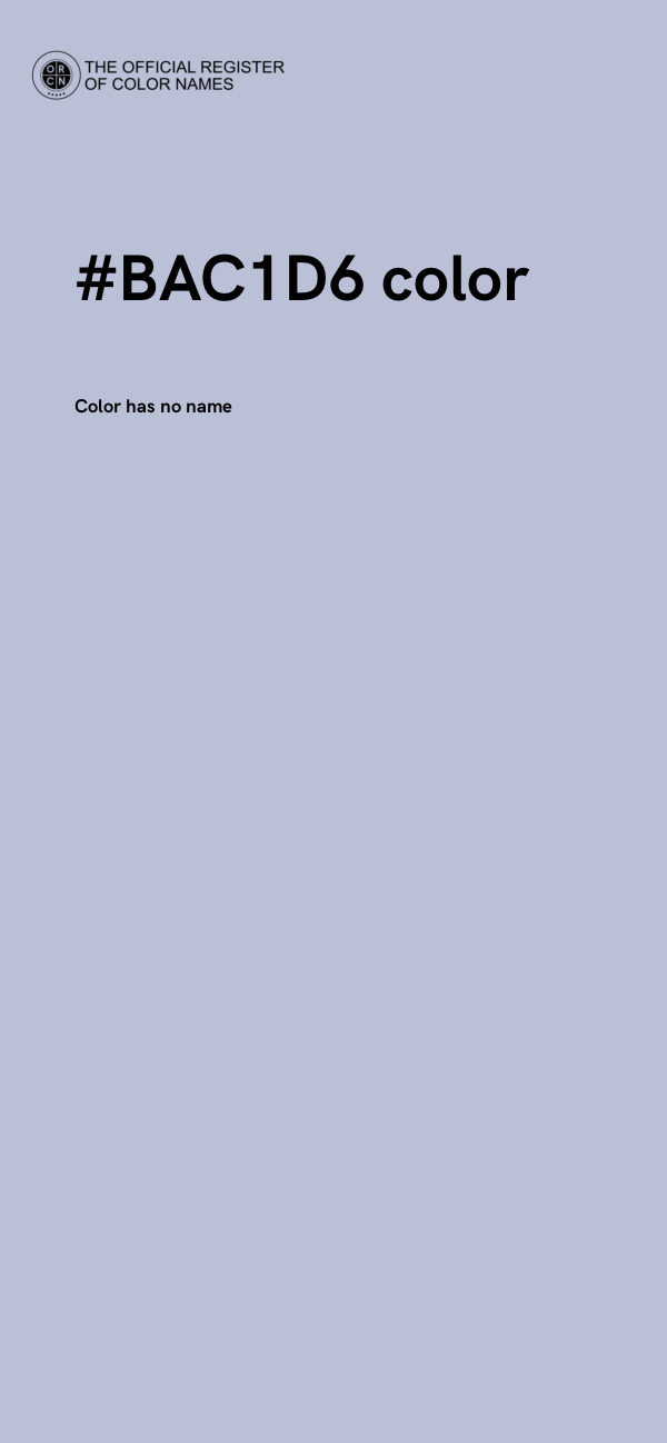 #BAC1D6 color image