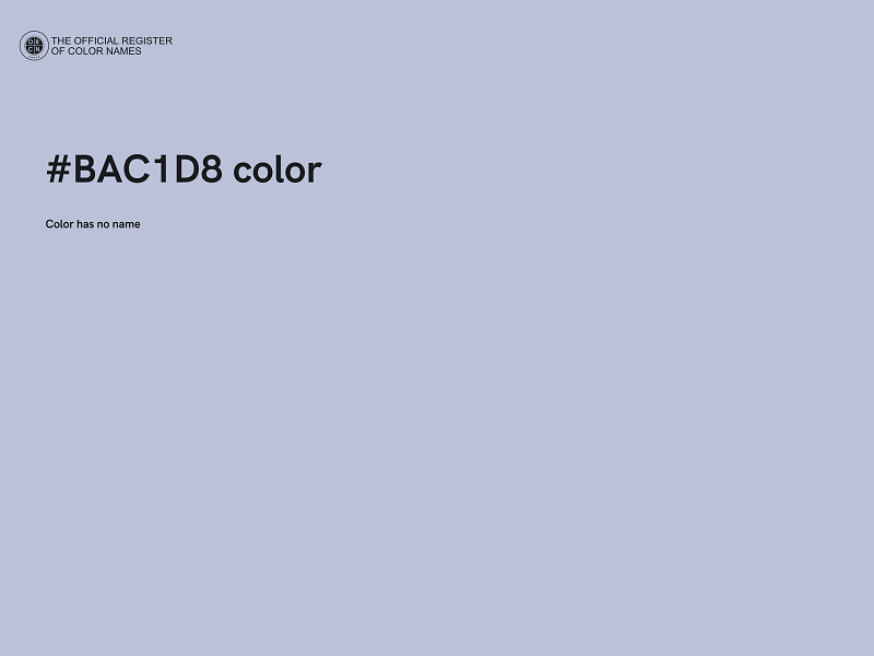 #BAC1D8 color image