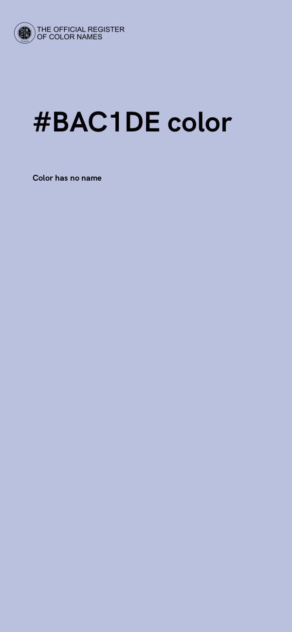 #BAC1DE color image