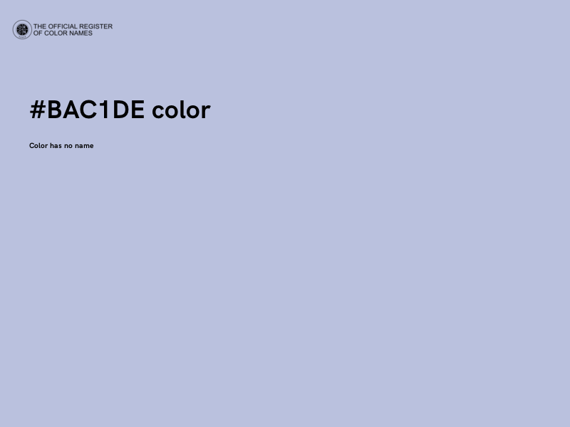 #BAC1DE color image