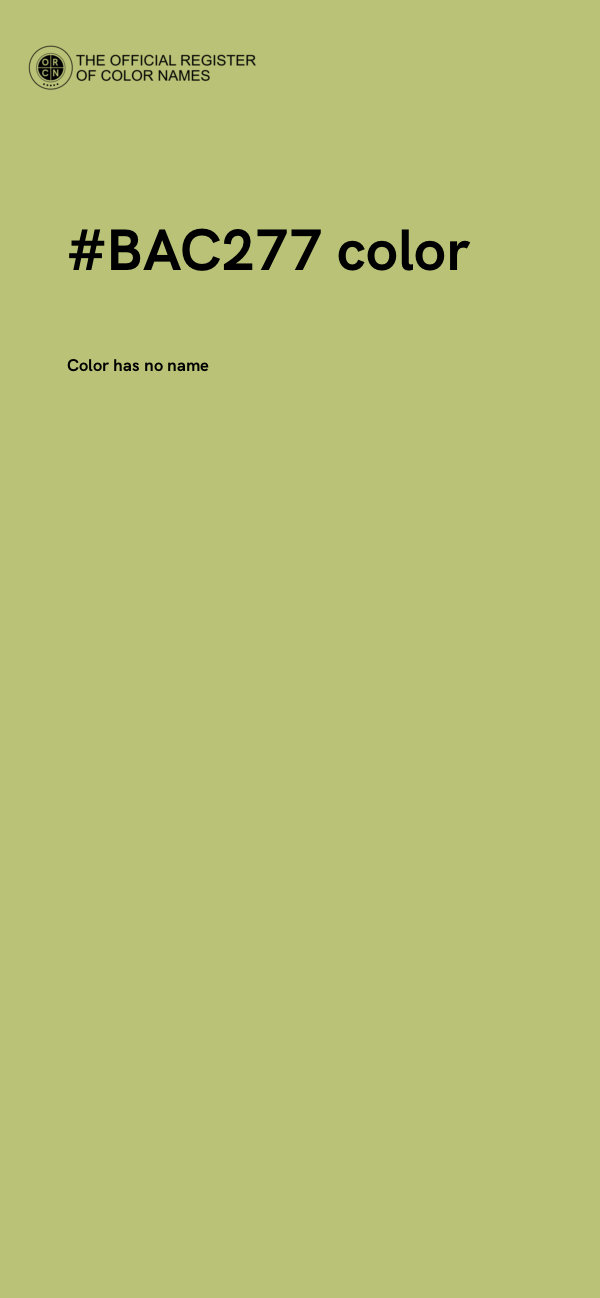 #BAC277 color image