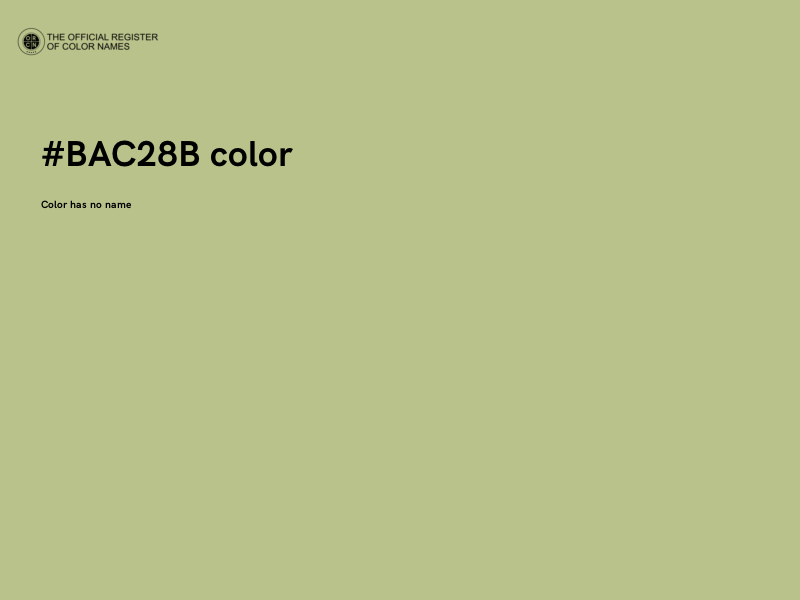 #BAC28B color image