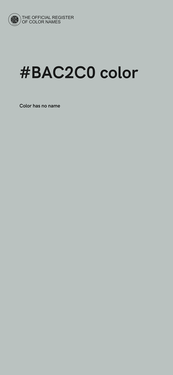 #BAC2C0 color image