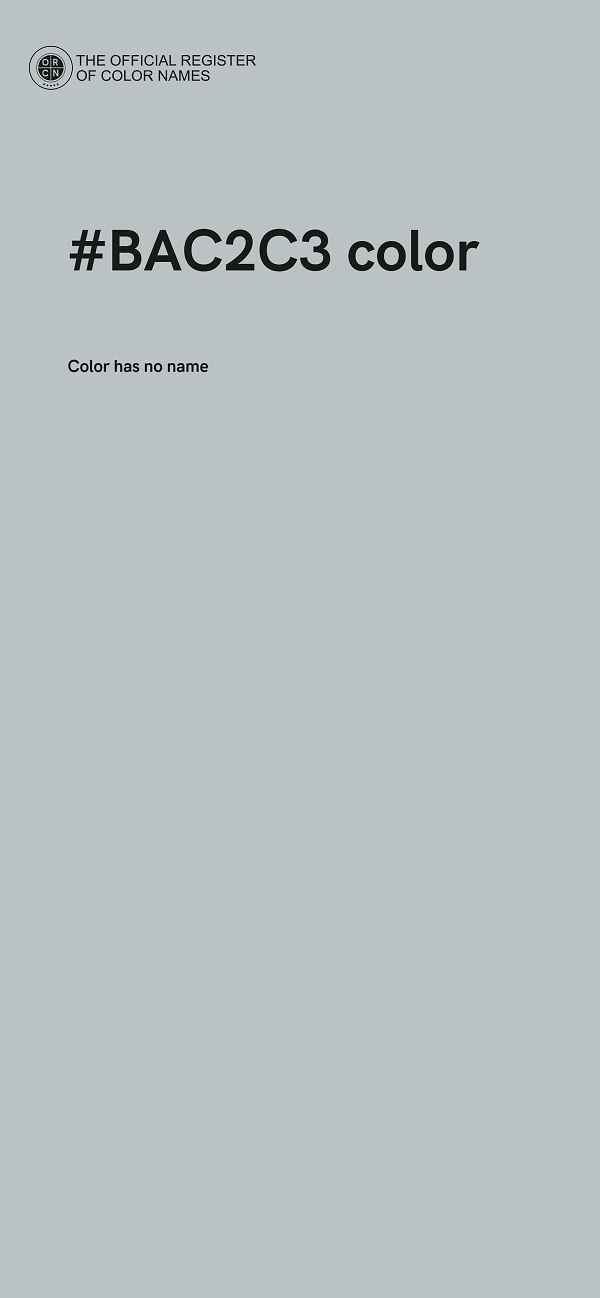 #BAC2C3 color image