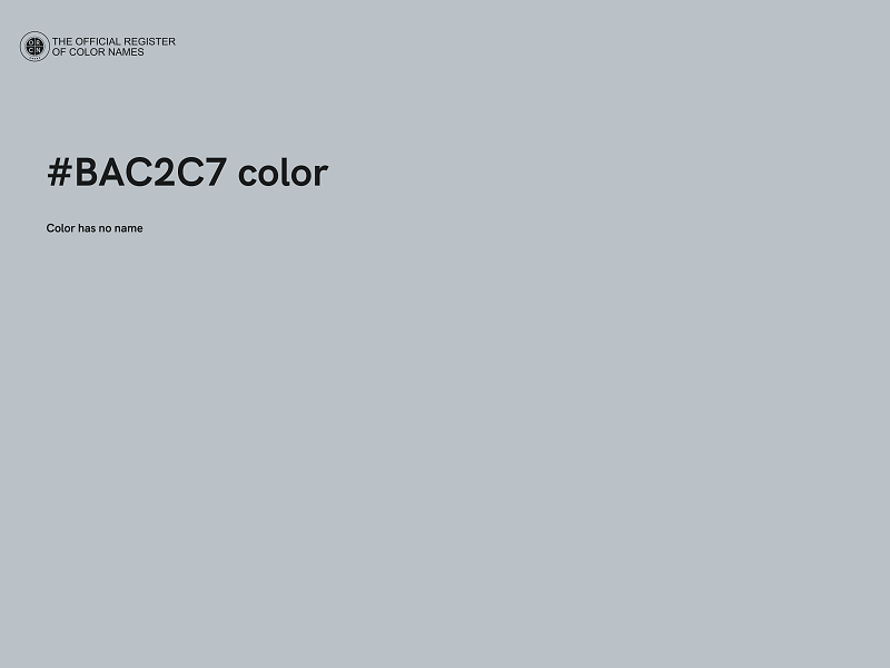 #BAC2C7 color image
