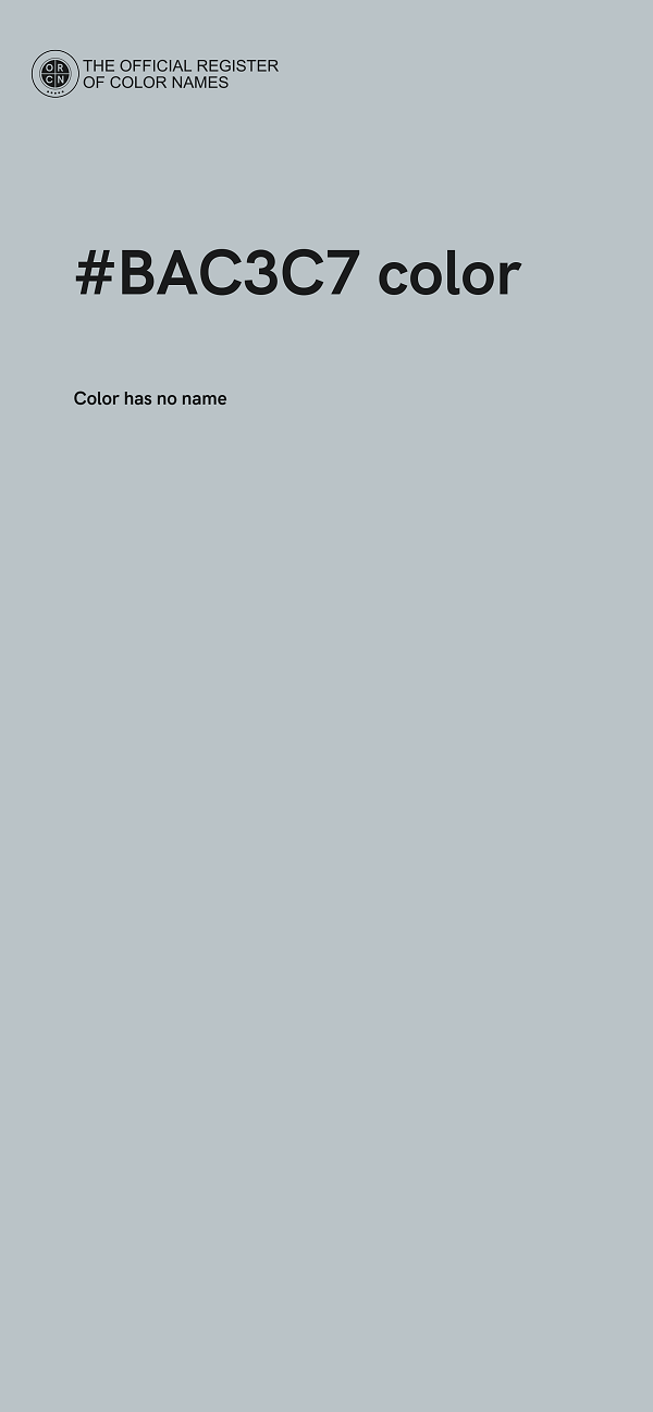#BAC3C7 color image