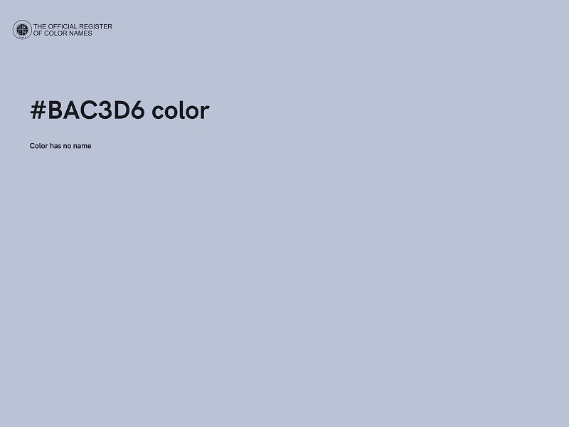 #BAC3D6 color image