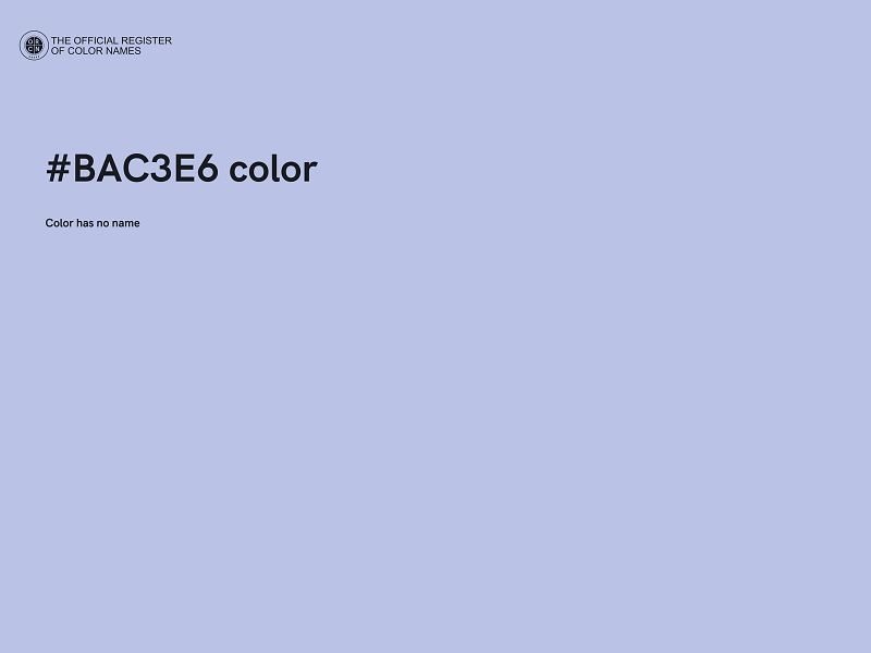 #BAC3E6 color image