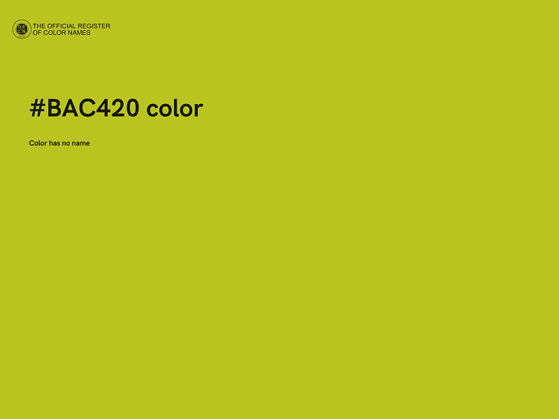 #BAC420 color image