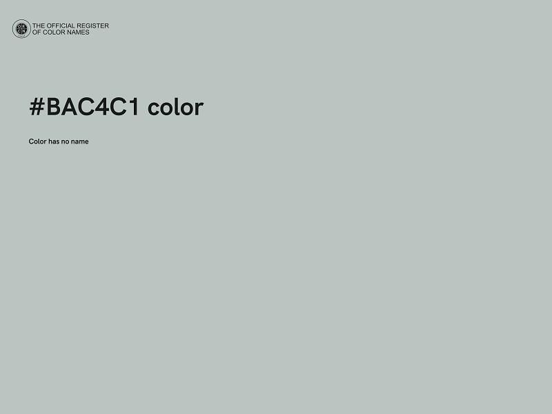 #BAC4C1 color image