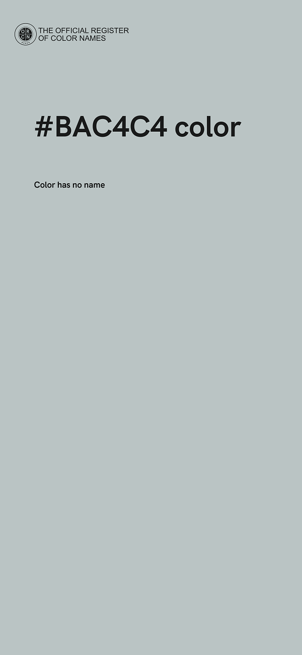 #BAC4C4 color image