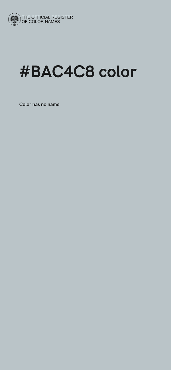 #BAC4C8 color image