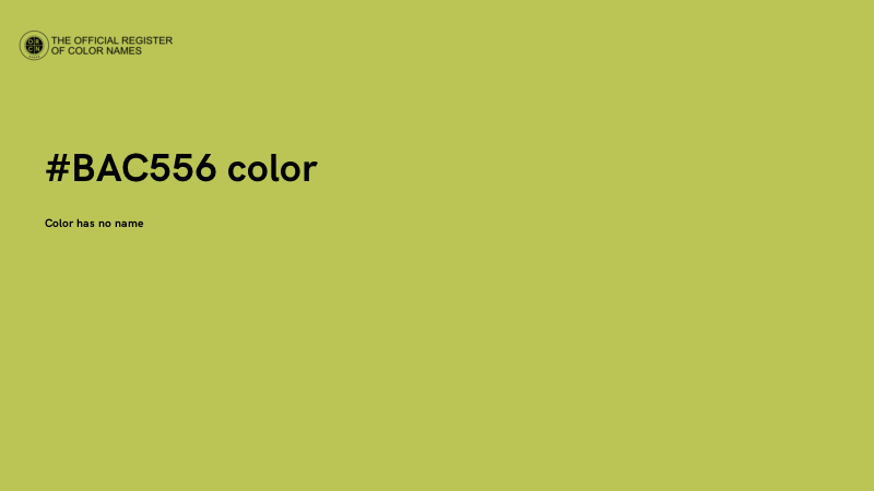 #BAC556 color image