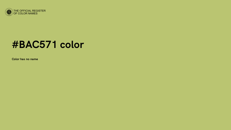 #BAC571 color image