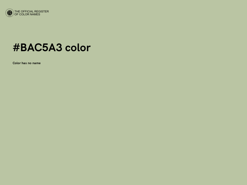 #BAC5A3 color image