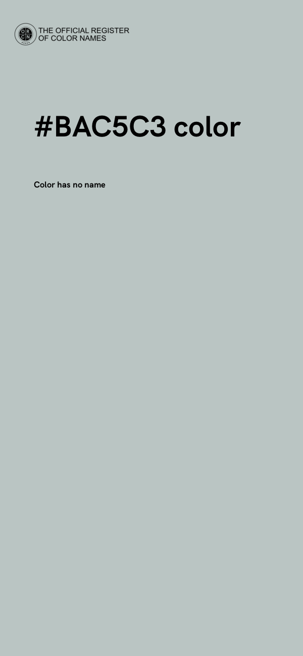 #BAC5C3 color image