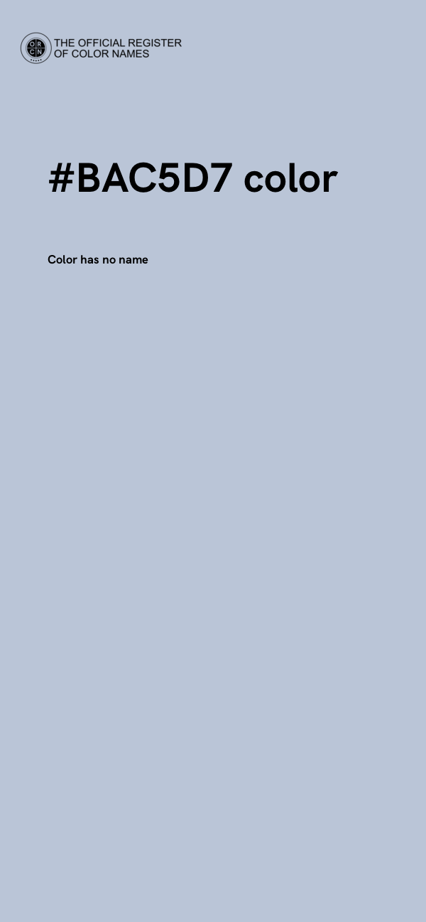 #BAC5D7 color image