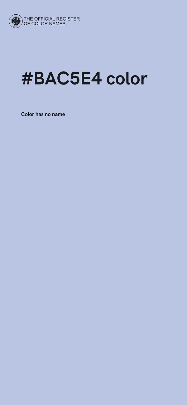 #BAC5E4 color image