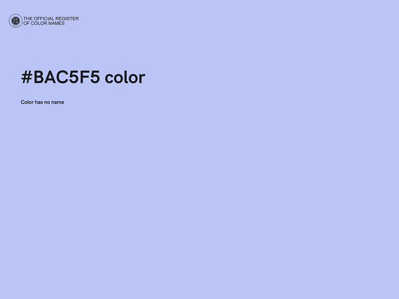 #BAC5F5 color image