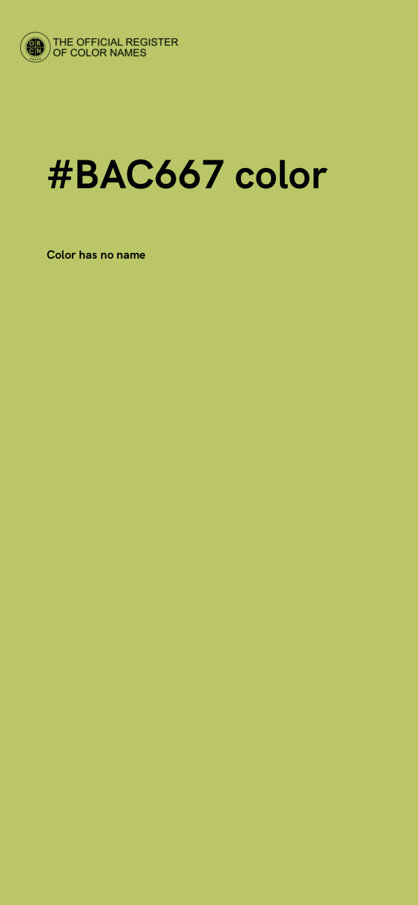 #BAC667 color image