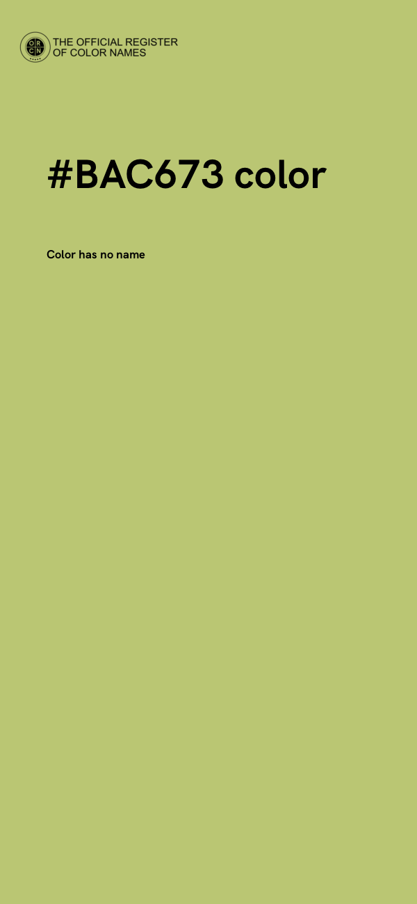 #BAC673 color image