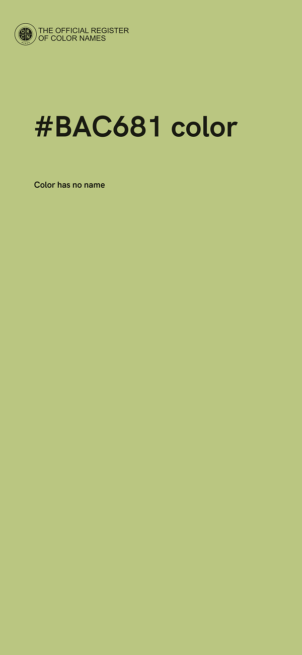 #BAC681 color image