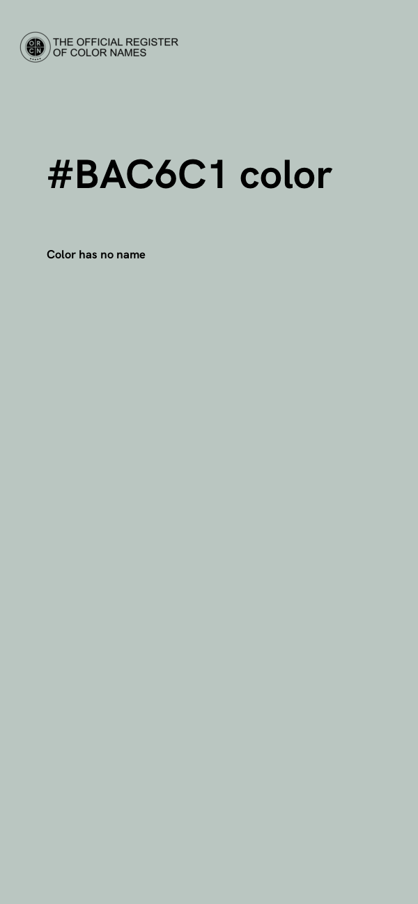 #BAC6C1 color image