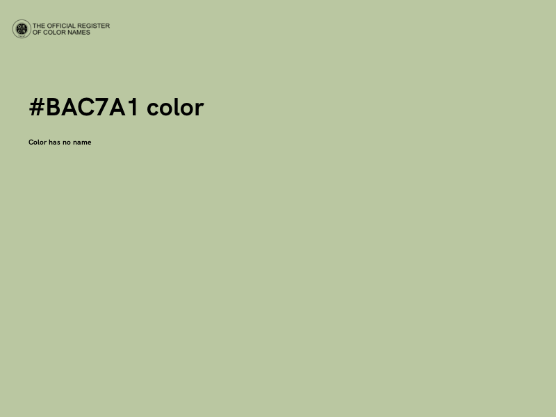 #BAC7A1 color image