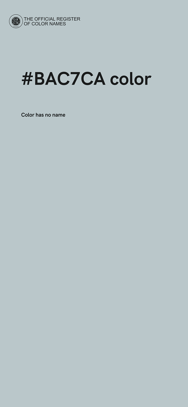 #BAC7CA color image