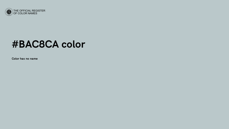 #BAC8CA color image