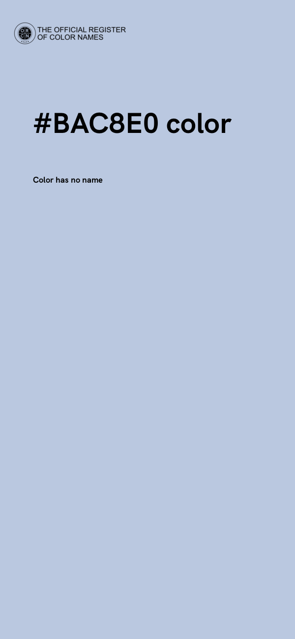 #BAC8E0 color image