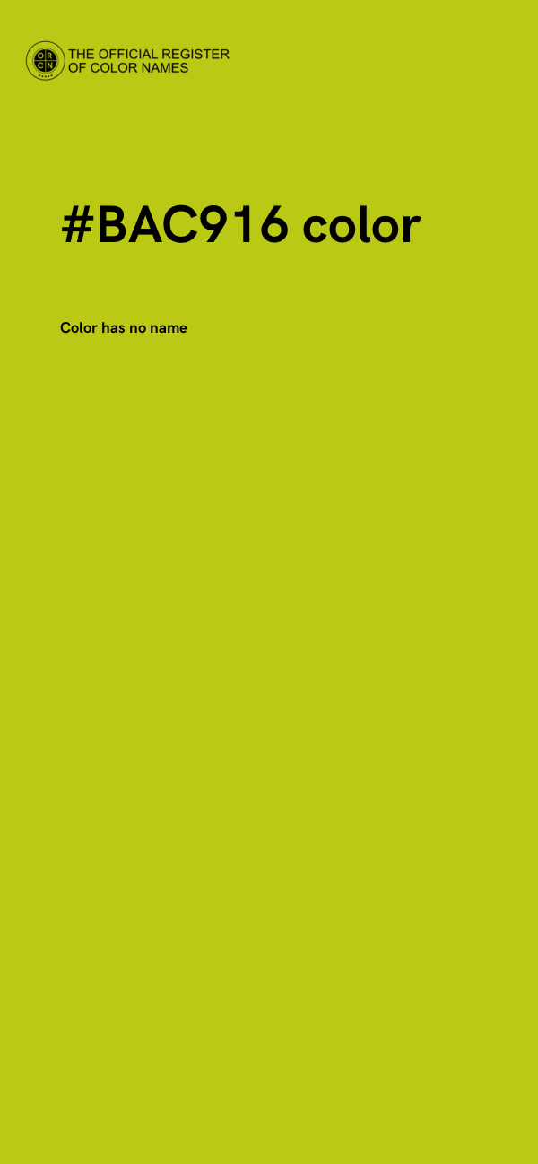 #BAC916 color image