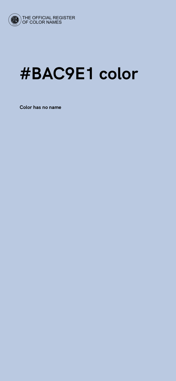 #BAC9E1 color image