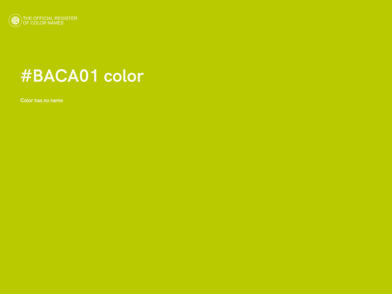 #BACA01 color image