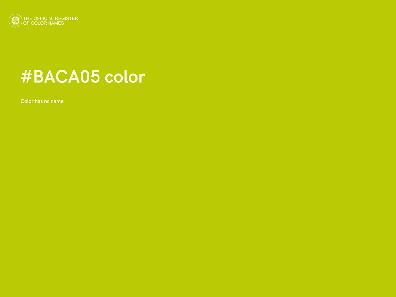 #BACA05 color image