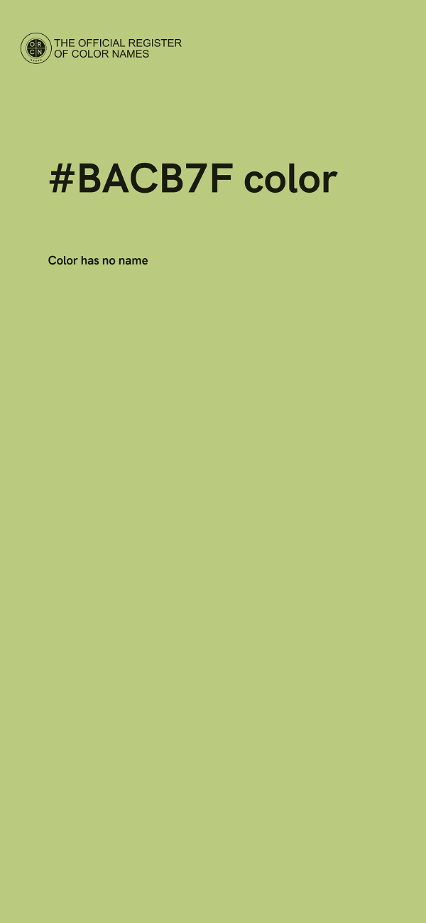 #BACB7F color image